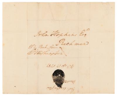 Lot #4 George Washington Hand-Addressed and Signed Free Frank - Image 2