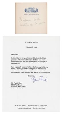 Lot #114 George Bush Typed Letter Signed, Sending Thanks for His Father's Autograph - Image 1