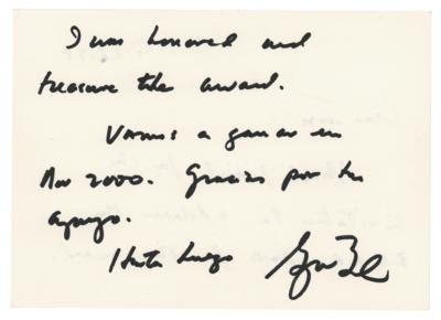 Lot #118 George W. Bush Autograph Letter Signed to Chairman of the Republican National Hispanic Assembly: "Vamos a ganar en Nov. 2000" - Image 2