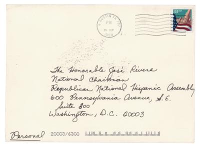 Lot #118 George W. Bush Autograph Letter Signed to Chairman of the Republican National Hispanic Assembly: "Vamos a ganar en Nov. 2000" - Image 3