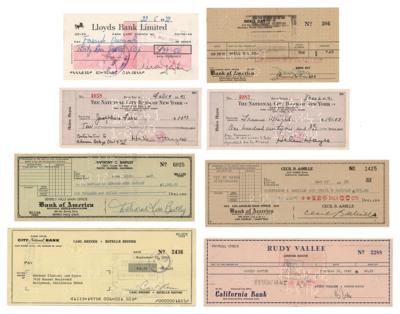 Lot #819 Hollywood (8) Signed Checks - Image 1