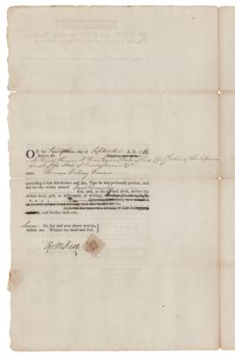 Lot #450 Thomas McKean Document Signed - Image 1