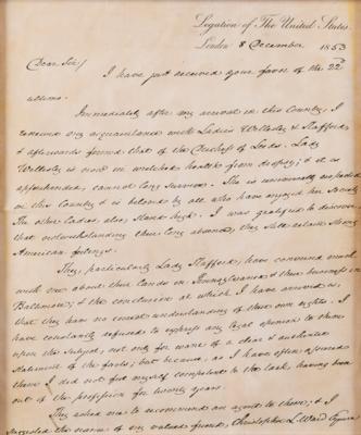 Lot #111 James Buchanan Autograph Letter Signed - Image 2