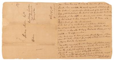 Lot #484 Edward Rutledge Partial Autograph Letter Signed - Image 1