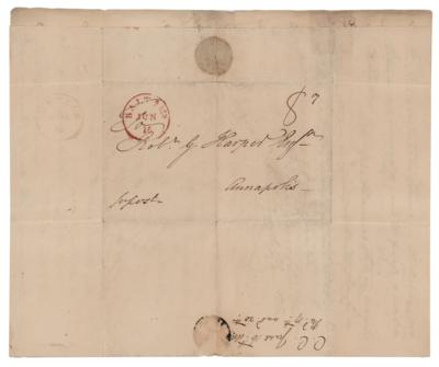 Lot #379 Charles Carroll of Carrollton Autograph Letter Signed - Image 3