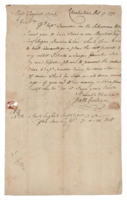 Lot #410 Nathaniel Gorham Autograph Letter Signed - Image 1