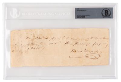 Lot #369 David Brearley Autograph Document Signed