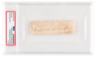 Lot #487 Roger Sherman Signature - Image 1