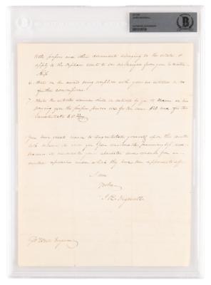 Lot #427 Jared Reed Ingersoll Autograph Letter Signed - Image 2