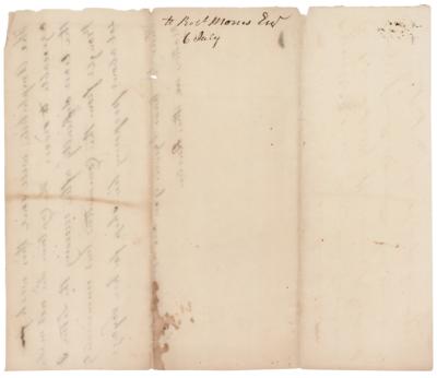 Lot #504 William Whipple Handwritten Letter to Robert Morris, Updating Him on "Navy matters in this Quarter" - Image 2