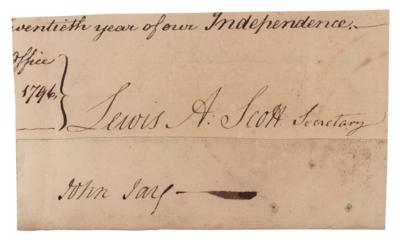 Lot #428 John Jay Signature