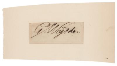 Lot #322 George Wythe Signature