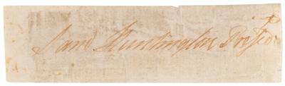 Lot #425 Samuel Huntington Signature