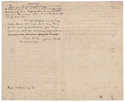 Lot #449 James McHenry Handwritten Draft Letter on "the discovery of gun-powder" - Image 2