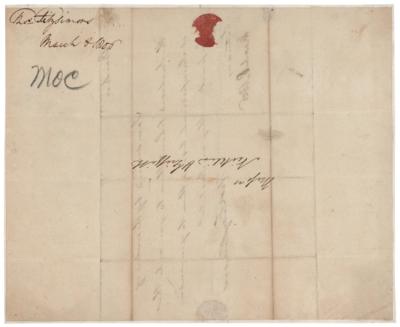 Lot #404 Thomas Fitzsimons Autograph Letter Signed - Image 2