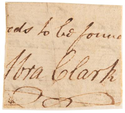 Lot #386 Abraham Clark Signature