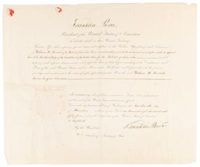 Lot #33 Franklin Pierce Document Signed as President - Image 1