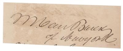 Lot #301 Martin Van Buren Signature - Image 1