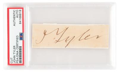 Lot #299 John Tyler Signature - Image 1