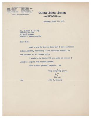 Lot #79 John F. Kennedy Typed Letter Signed - Image 1