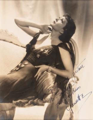 Lot #791 Claudette Colbert Oversized Signed Photograph - Image 1