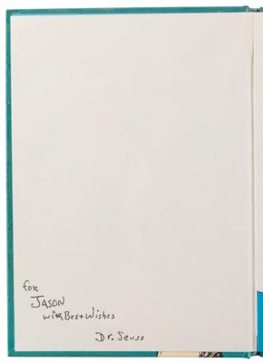 Lot #647 Dr. Seuss Signed Book - The Cat in the Hat - Image 4