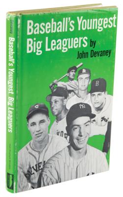 Lot #922 Ted Williams, Willie Mays, and Joe DiMaggio Multi-Signed Book - Baseball's Youngest Big Leaguers - Image 1