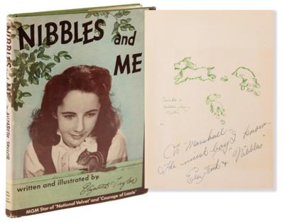 Lot #881 Elizabeth Taylor Signed Book - Nibbles and Me - Image 1