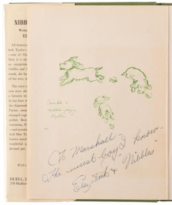 Lot #881 Elizabeth Taylor Signed Book - Nibbles and Me - Image 4