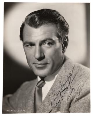 Lot #792 Gary Cooper Signed Photograph - Image 1