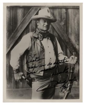 Lot #886 John Wayne Signed Photograph - Image 1