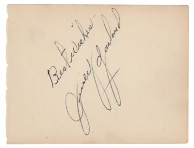 Lot #805 Judy Garland Signature - Image 1