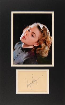 Lot #781 Ingrid Bergman Signature