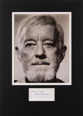 Lot #876 Star Wars: Alec Guinness Signature - Image 1