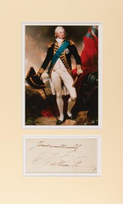 Lot #437 King William IV Signature