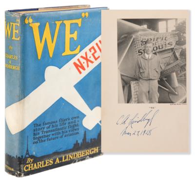 Lot #542 Charles Lindbergh Signed Book - 'WE'