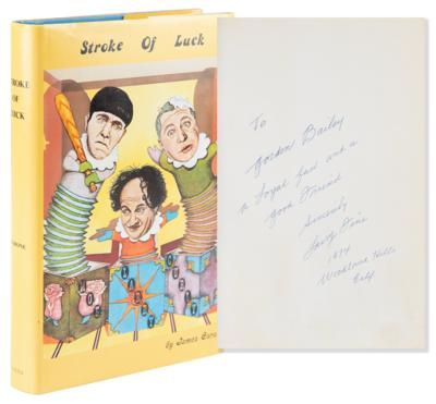 Lot #883 Three Stooges: Larry Fine Signed Book - Stroke of Luck - Image 1