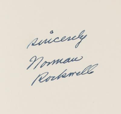 Lot #603 Norman Rockwell Signed Book - My Adventures as an Illustrator - Image 2