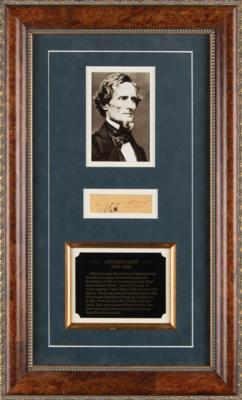 Lot #520 Jefferson Davis Signature