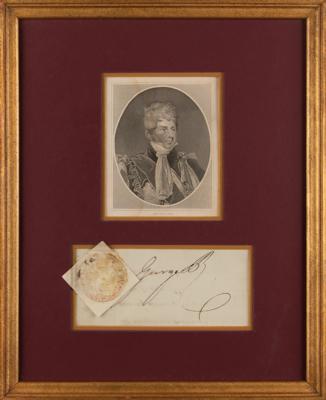 Lot #435 King George IV Signature