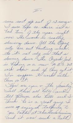 Lot #651 Patsy Cline Autograph Letter Signed on Her Debut Album and New Single, 'Three Cigarettes in an Ashtray' - Image 3