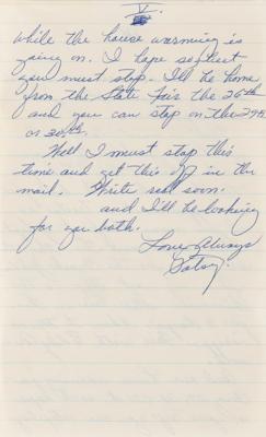 Lot #651 Patsy Cline Autograph Letter Signed on Her Debut Album and New Single, 'Three Cigarettes in an Ashtray' - Image 6