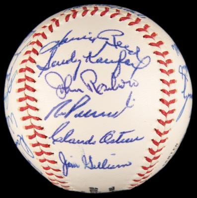 Lot #912 Los Angeles Dodgers: 1965 Team-Signed Baseball - Image 4