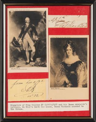 Lot #438 King William IV and Queen Adelaide