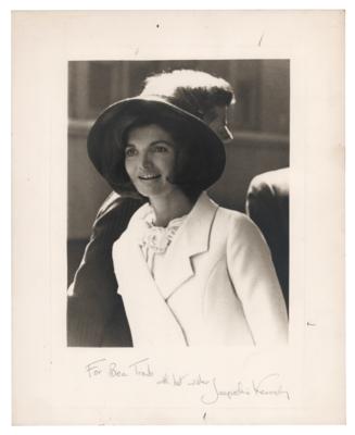 Lot #69 Jacqueline Kennedy Signed Photograph to Fashion Consultant Bea Traub - Image 1