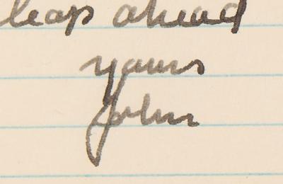 Lot #629 John Steinbeck (2) Autograph Letters Signed on Travels to Spain, a Project with Elia Kazan and the Queen of Greece, and Financial Matters - Image 3