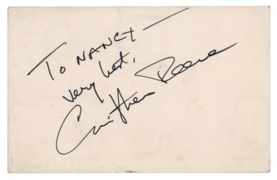 Lot #862 Christopher Reeve Signature - Image 1