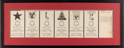 Lot #308 Woodrow Wilson, William H. Taft, and Theodore Roosevelt: 1912 Presidential Election Ballot - Image 2