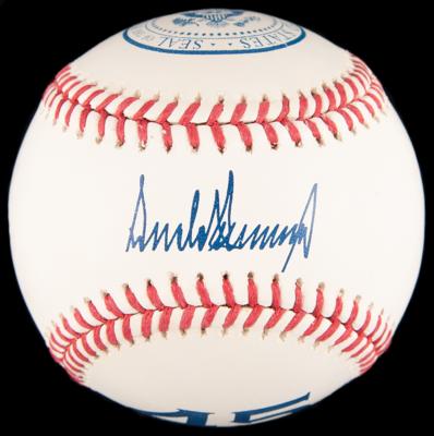 Lot #278 Donald Trump Presidential 'First Pitch' Baseball - Image 1