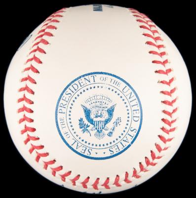 Lot #278 Donald Trump Presidential 'First Pitch' Baseball - Image 6